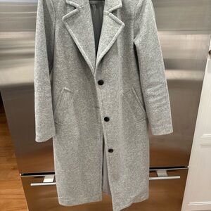 Z Supply Heather Gray Wool Coat